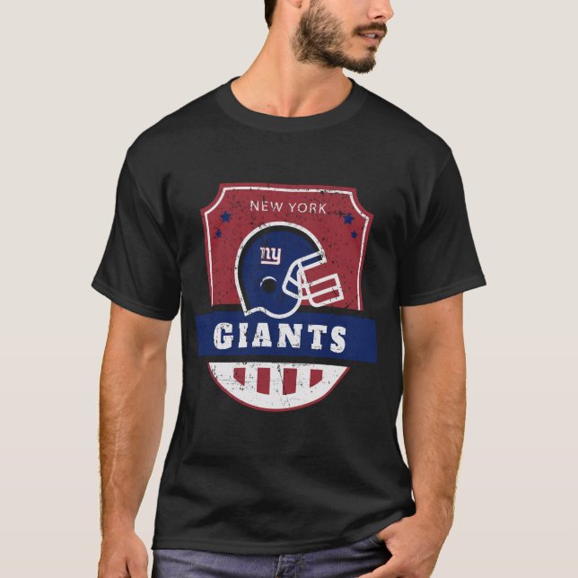 New York Giants, NY Giants Football T-Shirt (Front)