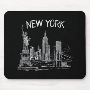 New York Gifts for Men Women NY City Vintage Urban Mouse Mat