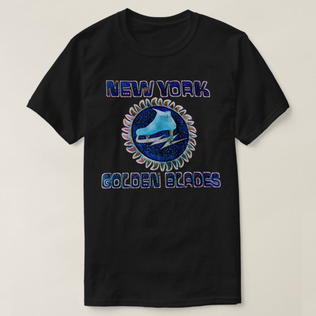 New York Golden Blades Hockey T-Shirt (Design Front)