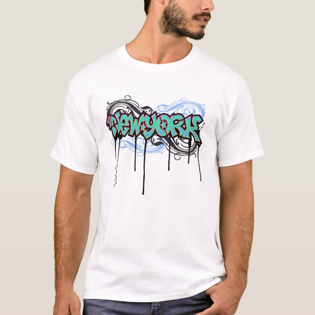 New York Graffiti Design T-Shirt (Front)