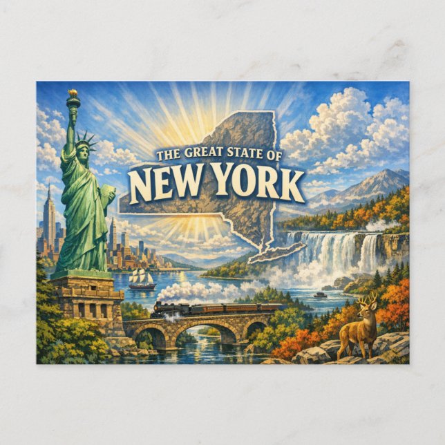 New York Greetings Postcard  (Front)