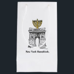 New York Hanukkah Menorah NYC Washington Square Small Gift Bag<br><div class="desc">Gift bag features an original marker illustration of a classic NYC landmark,  Washington Square Arch,  "dressed up" for the holidays!

This Chanukah illustration is also available on other products. Don't see what you're looking for? Need help with customisation? Contact Rebecca to have something designed just for you.</div>