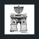 New York Hanukkah NYC Washington Square Menorah Rubber Stamp<br><div class="desc">Rubber stamp features an original illustration of NYC's Washington Square Arch,  "dressed up" with a menorah for the Hanukkah holiday.

Don't see what you're looking for? Need help with customisation? Click "contact this designer" to have something created just for you!</div>