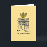 New York Hanukkah Washington Square Menorah Candle Holiday Card<br><div class="desc">Greeting card features an original illustration of NYC's Washington Square arch, "dressed up" for Hanukkah with a menorah on top. This design is also available on other products. Lots of additional food prints are also available from this shop. Don't see what you're looking for? Need help with customisation? Contact Rebecca...</div>