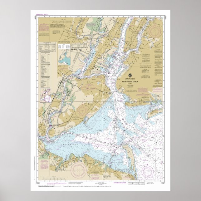 New York Harbour Nautical Chart 12327 (Front)