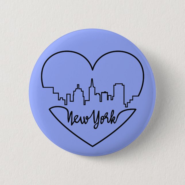 New York Heart button (Front)