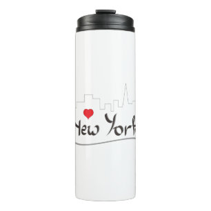 New York, Heart, Manhattan, Cool Thermal Tumbler