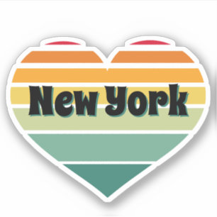 New York Heart Retro Style