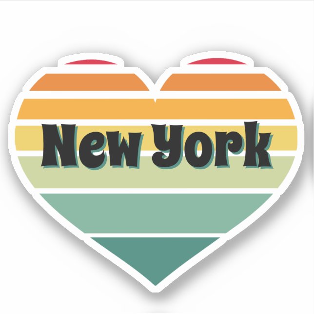 New York Heart Retro Style (Front)