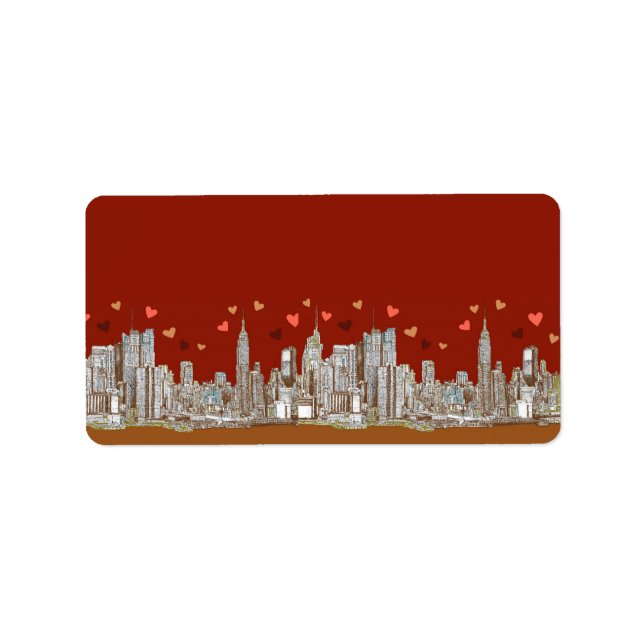 New York hearts Label (Front)