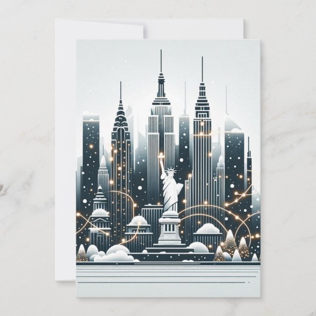 New York Holiday Elegance - Customizable Christmas (Front)