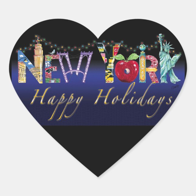 New York Holiday Sticker (Front)