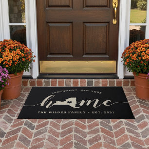 New York Home State Personalised Doormat