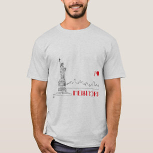 New-York, I Heart, Statue-of-Liberty Cool T-Shirt