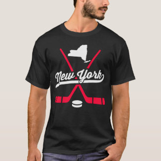 New York Ice Hockey Sticks Sports Team Fan     T-Shirt