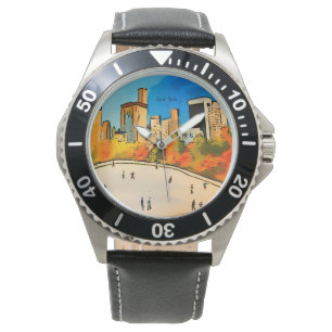New York Ice rink Central Park Watch