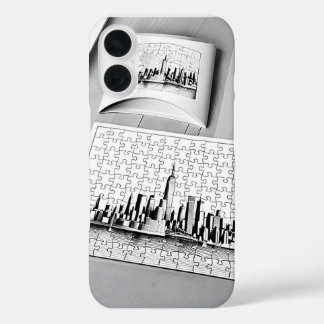 New york in black and white iPhone 16 case