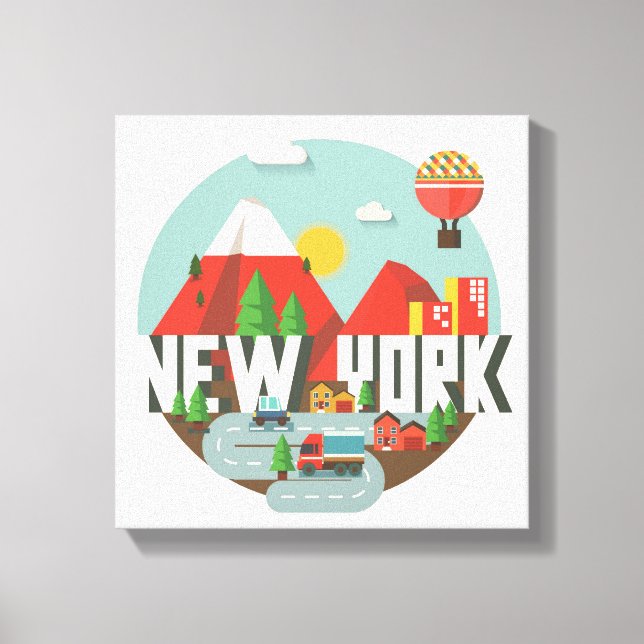 New York in Design Canvas Print (Front)