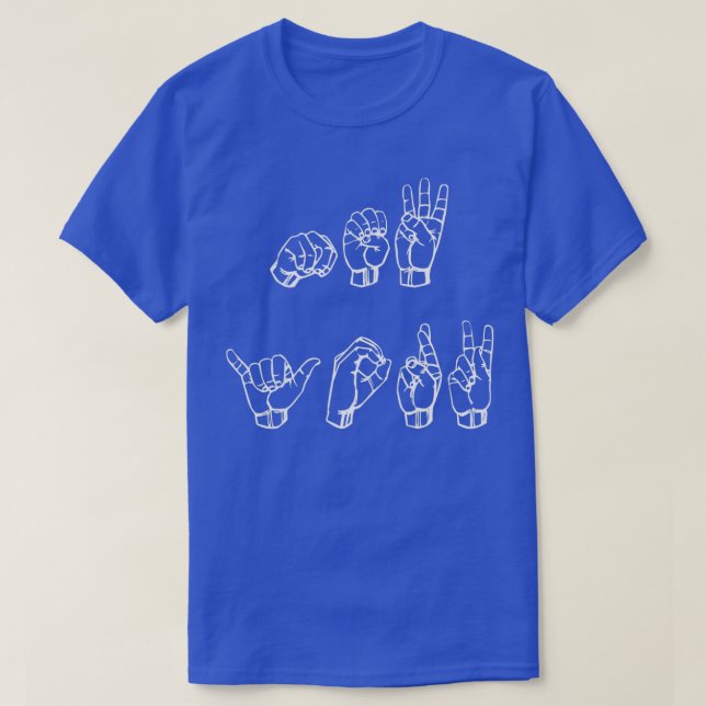 New York In Sign Language T-Shirt (Design Front)