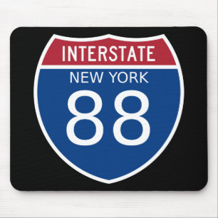 New York Interstate Sign Mouse Mat