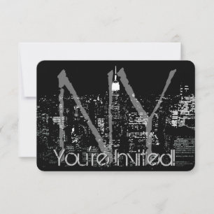 New York Invitations Personalised New York RSVP