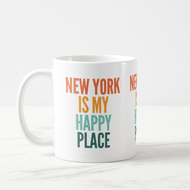 New York Is My Happy Place Coffee Mug (Left)