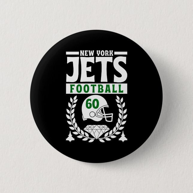 New York Jets 1960 American Edition  6 Cm Round Badge (Front)