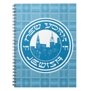 New York Jewish Notepad Notebook