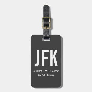 New York JFK Airport Code - Aviation Luggage Tag