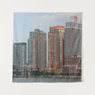 NEW YORK - JULY 5, 2015: Long Island City waterfr Tapestry