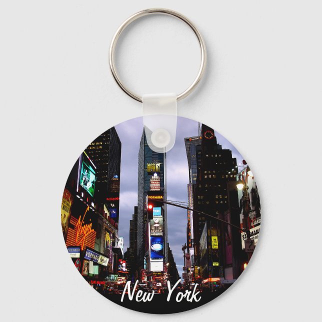 New York Key Chain Times Square City Lights Gifts (Front)