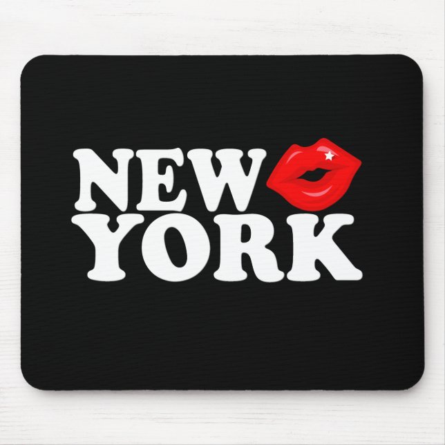 New York Kiss Mouse Mat (Front)