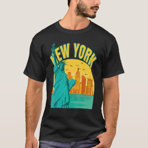 New York Landmark Statue of Liberty NY Souvenir US T-Shirt