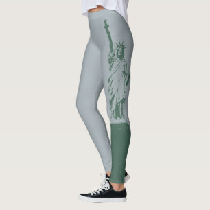 New York Leggings Statue of Liberty Stretchy Pants