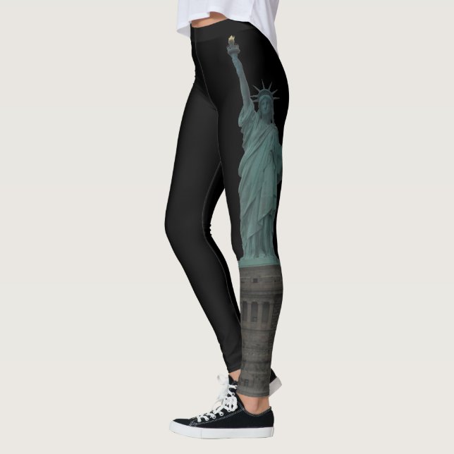 New York Leggings Statue of Liberty Stretchy Pants (Left)