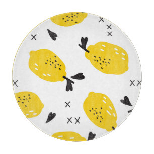 New York Lemons: Vintage Cut-Outs Cutting Board