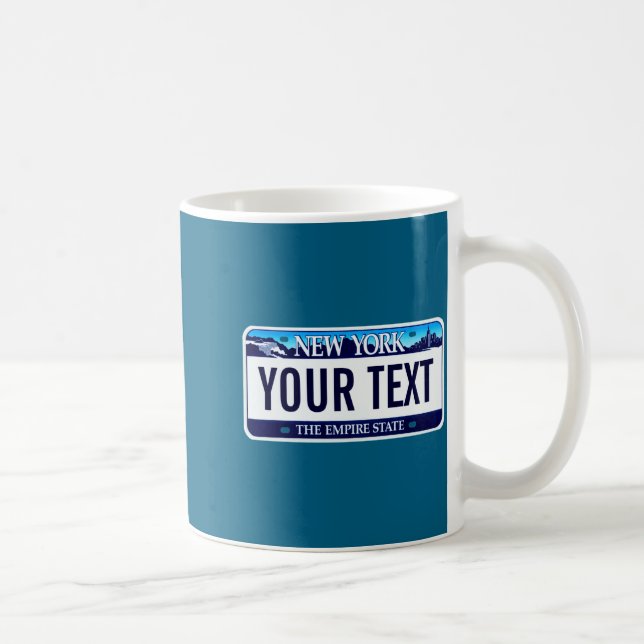 New York License Plate _1  Coffee Mug (Right)