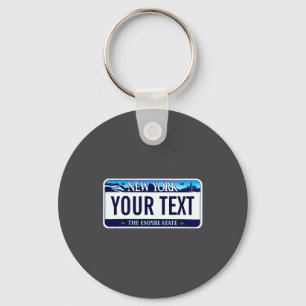 New York License Plate Key Ring