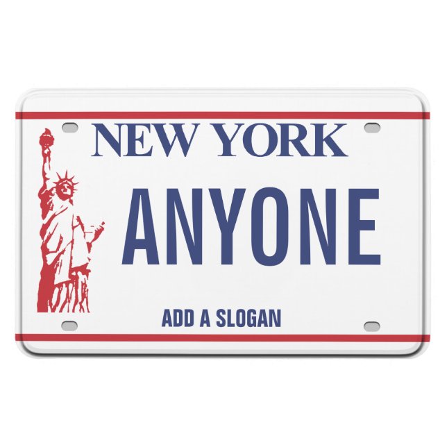 New York License Plate (personalised) Magnet (Horizontal)