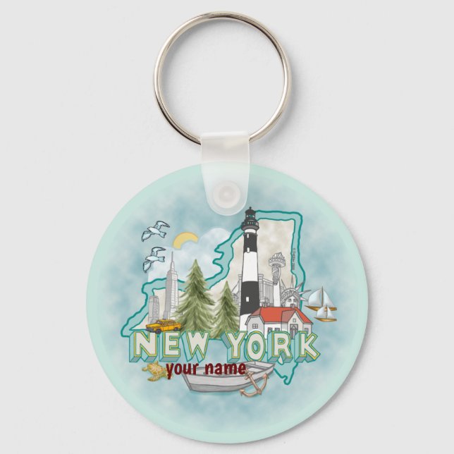 New York Lighthouse   keychain (Front)