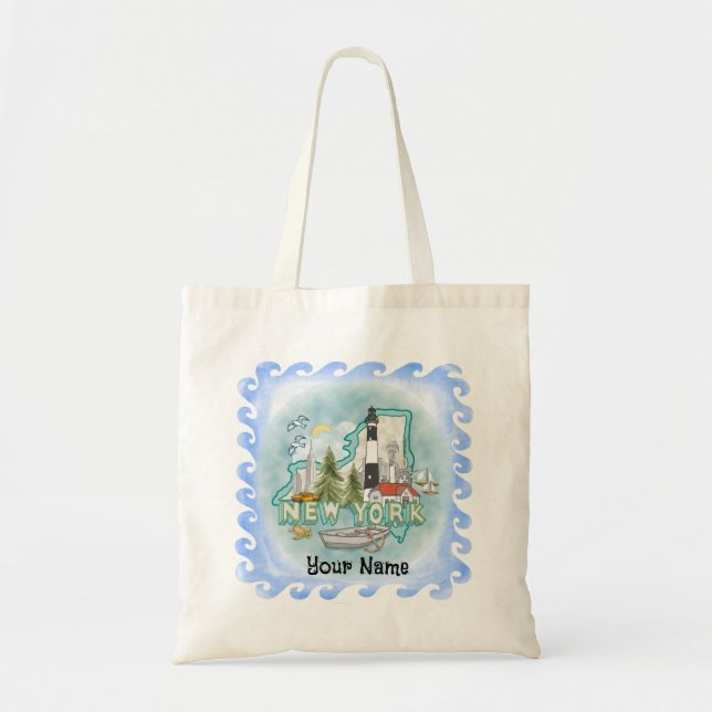 New York Lighthouse  Tote Bag (Front)