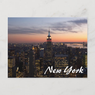 New York Lights Postcard