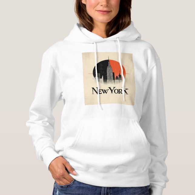 New York Limited Edition – 1960s Style Graphic Hoodie (Front)