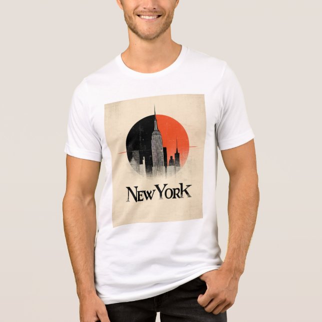 New York Limited Edition – 1960s Style Graphic Tri-Blend Shirt (Front)