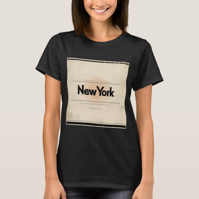 New York Limited Edition Inspired by 1960s Poster  T-Shirt (Front)