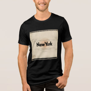 New York Limited Edition Inspired by 1960s Poster  Tri-Blend Shirt