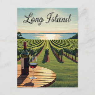 New York Long Island Postcard