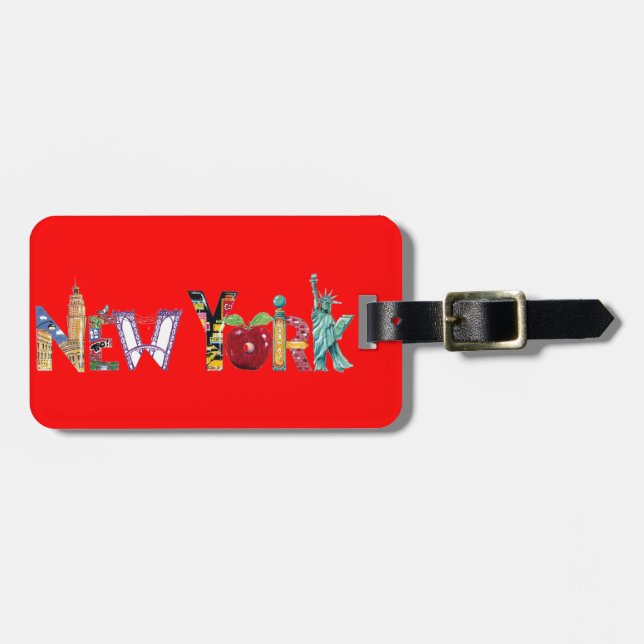 New York luggage tag (Front Horizontal)
