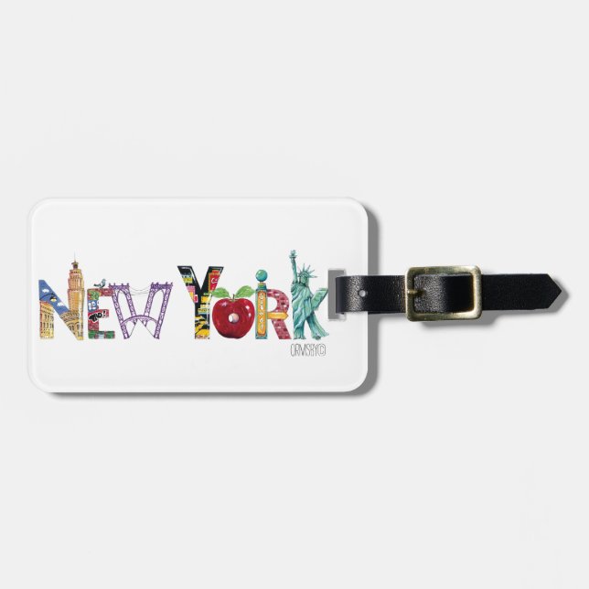 New York luggage tag (Front Horizontal)