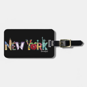 New York luggage tag